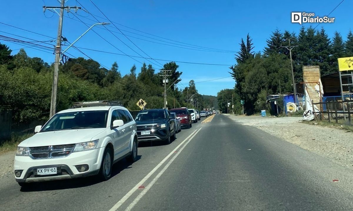 AHORA: enormes tacos vehiculares en accesos a Valdivia