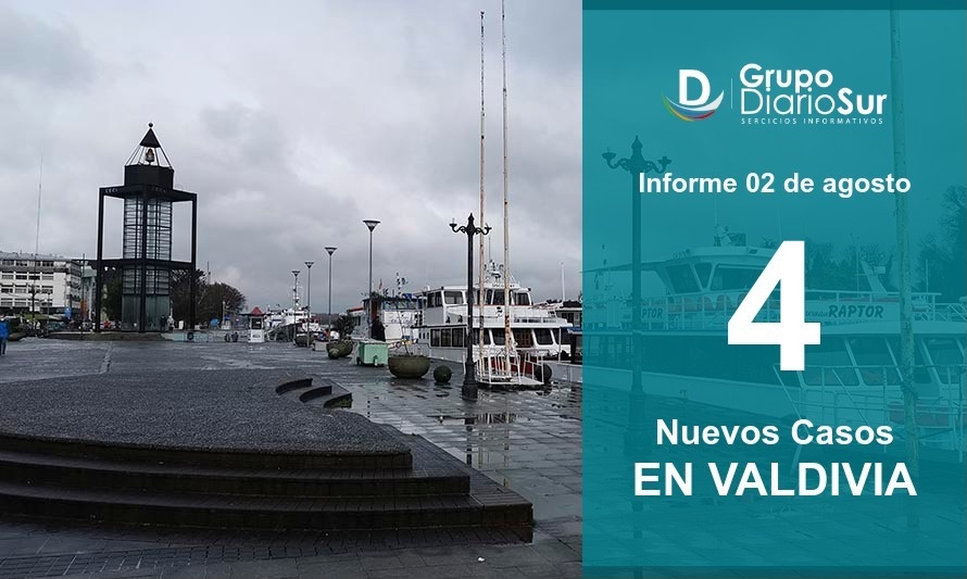 Valdivia suma este domingo 4 nuevos casos