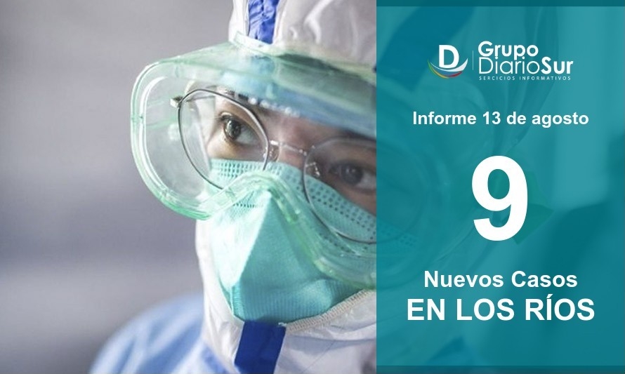 Jueves 13 de agosto: Los Ríos reporta 9 nuevos casos 