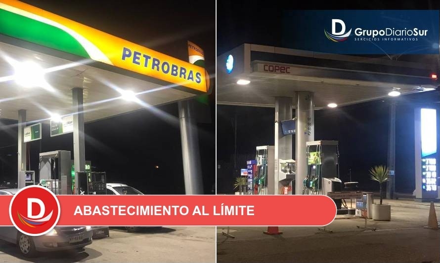 Reportan filas para obtener "un poco" de diésel, bencina o parafina en Los Ríos