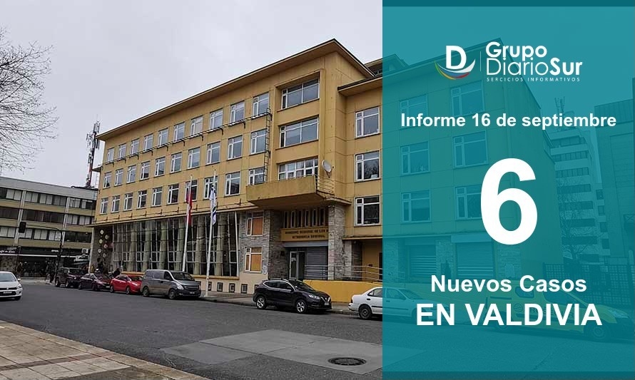 Valdivia suma 6 nuevos casos de Covid en esta jornada