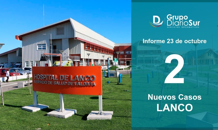 2 Casos de covid-19 en Lanco: Uno tiene 3 años de edad