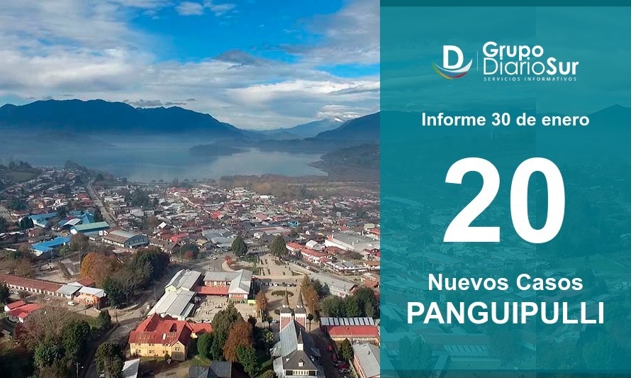 Panguipulli sigue al alza y reporta 20 contagios este sábado