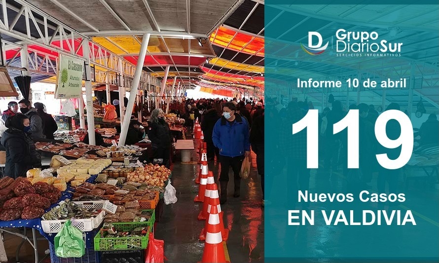 2da jornada consecutiva con más de 100 contagios para Valdivia