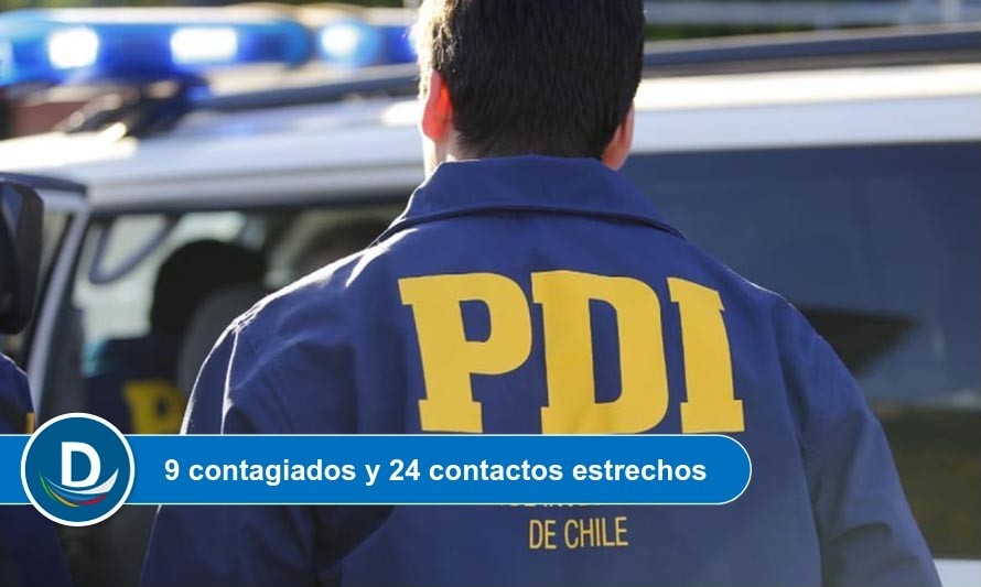 Confirman brote Covid en Policía de Investigaciones de Valdivia