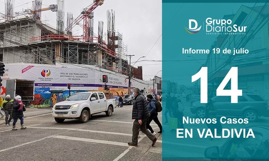 Valdivia registra 14 contagios y una nueva fallecida a causa del Covid