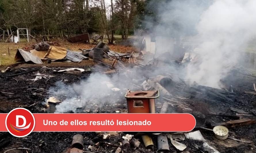 Incendio en Panguipulli dejó 2 adultos mayores como damnificados