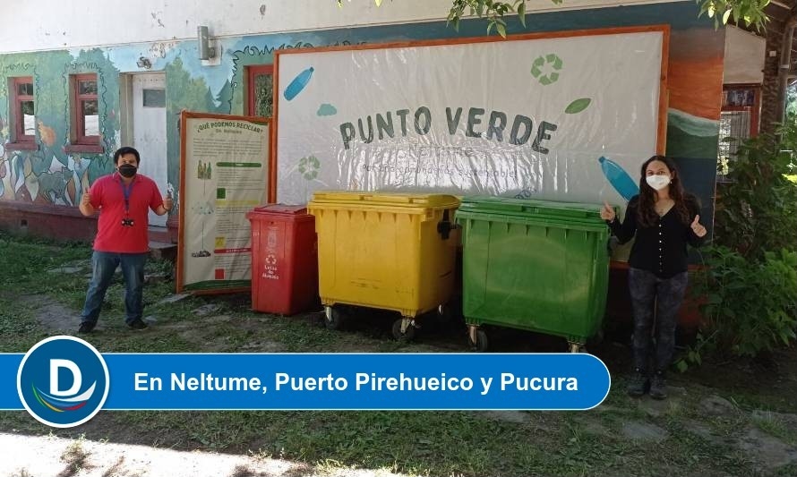 Municipio de Panguipulli avanza con instalación y mantención de Puntos Verdes 