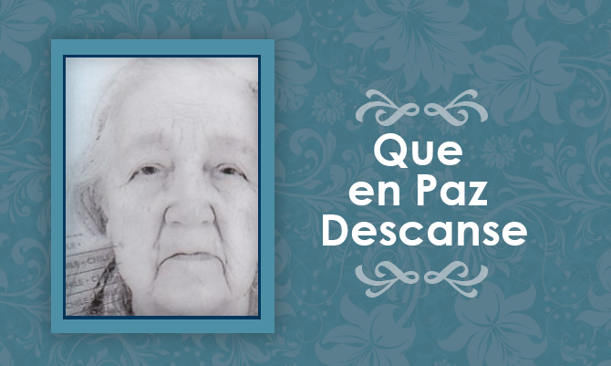[Defunción] Falleció Ana Jesús Vergara Montoya Q.E.P.D